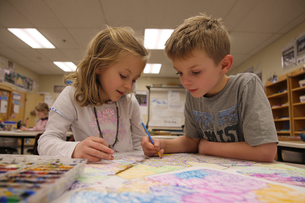 Unit Plan 7 (Grade K Art): Studio Project I — Line & Color Art